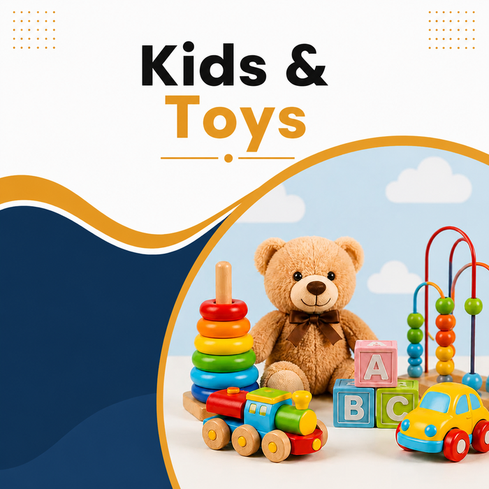 Kid and toy